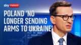Ukraine War: Poland 'no longer sending arms' to defend against Russia
