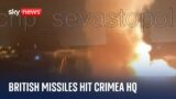 Ukraine war: British missiles used in attack on Black Sea fleet in Crimea