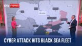 Ukraine war: Cyberattack in Crimea after Black Sea fleet HQ hit