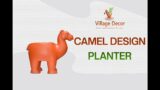 Village Decor Handmade Terracotta Camel Shape Planter Indoor/Outdoor