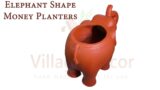 Village Decor Handmade Terracotta Elephant Shape Planter Indoor/Outdoor (Elephant Planter 6 INCH)