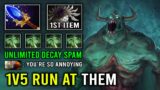 WTF 1v5 Run At Them First Item Blade Mail Unlimited Decay Spam Offlane Undying Dota 2