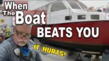 When Your Boat Beats You | Fiberglass Boat Restoration | How to Build Cabin Steps – Pt1 (Ep34)