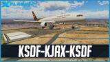 X-Plane 12 LIVE | Real World UPS OPS | FlightFactor 757 | Louisville to Jacksonville