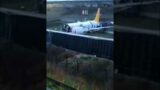 dangerous aircraft crash broken in two pieces