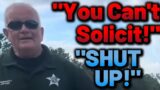 "No Soliciting!" Dumb Cop Told to SHUT UP by First Amendment Auditor!