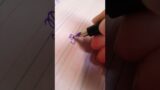 write Cursive letter | real time lettering #shorts #youtubeshorts #calligraphy