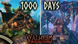 1000 Days Spent With 6 Players Building Two Villages in Valheim Survival.