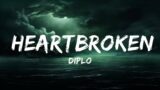 Diplo – Heartbroken (Lyrics) ft. Jessie Murph & Polo G  | lyrics Zee Music