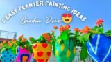 5 Easy Pot Painting Ideas| 5 Planter Painting Ideas| Terracotta Pots Gardening Ideas #potpainting