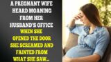 A Pregnant Wife Heard Noises In Her Spouse's Office. Opening The Door, She Fainted From What She Saw