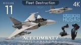 ACE COMBAT 7 M11 Fleet Destruction | UNEDITED Let's play 2023 PC 4K Gameplay w HOSAS VKB + VIRPIL