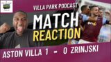 ASTON VILLA 1-0 ZRINJSKI | SUPER JOHN MCGINN TO THE RESCUE!! | INSTANT MATCH REACTION!