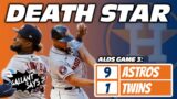 #Astros ANNIHILATE #Twins 9-1 to take 2-1 ALDS lead!