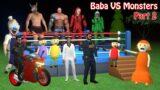 Baba VS Monsters Part 2 | Baba Boxing Club | Gulli Bulli And Monster Boxing Fight | MJOH Toons