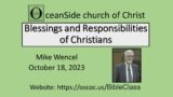 Blessings and Responsibilities of Christians