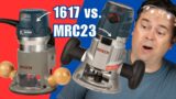 Bosch 1617 vs MRC23 Router Battle – Which is Better?  Comparing Bosch combo kit woodworking routers