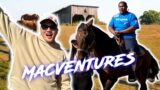 C Mac Rides A Horse For The First Time EVER!!!