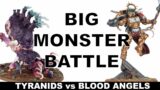 CRUSHER STAMPEDE vs STORMRAVEN ASSAULT! – Warhammer 40k Battle Report: Tyranids vs. Blood Angels