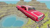 Cars vs Leap of Death BeamNG drive #18