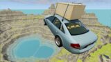 Cars vs Leap of Death BeamNG drive #36