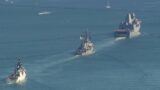 Chopper video of San Francisco Fleet Week Parade of Ships