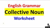 Collective Noun class 4th worksheet| Collective NOUN worksheet for grade 4
