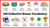 Collective Nouns Vocabulary for People, Food, Animals and other Common Things with Pictures