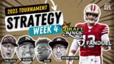 DFS NFL Week 4 Draftkings GPP Strategy and Picks | Tournament Tactics