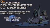 Dev Thoughts 32 – Risk of Rain Returns – Release Details and Final Survivor