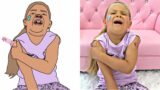 Diana and Roma Clap your hands story Drawing meme | Kids Diana Show