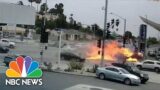 Dramatic Video: Fiery Los Angeles Car Crash Kills Five, Injures Seven