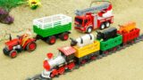 Firefighter and Fire Truck to the Rescue! | Transporting Cows with Train | COAS Toys TV