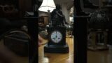 French Antique Marble Mantel Clock, Cavalier Sculpture