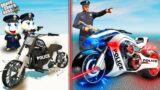 GTA 5 : Franklin & Pinchan Find The Worst To Best Police Bike GTA 5 !