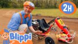 Go Kart Race Vaganza | Blippi | Kids Cartoons & Nursery Rhymes | Moonbug Kids