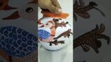 Gond Art on terracotta pots# school event# Biz kids bazar # trending art# beautiful design