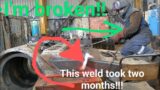 HUGE welding repair stresses me out ! ten ton and it's broke in half! HEAVY ENGINEERING!