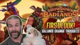 (Hearthstone) Showdown in the Badlands! First Look + Balance Change Thoughts
