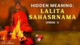Hidden Meaning of the First Verse of Lalita Sahasranama