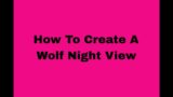 How To Create A Wolf Night View In Simple Way || PosemTech