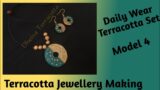 How To Make Daily Wear Terracotta Set-4 #terracottajewellerymaking #terracotta #handmade #clayvideos