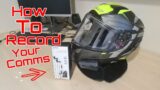 How to record comms audio with other motorcycle riders