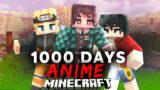 I Spent 1000 Days in Different Animes in Minecraft [FULL MOVIE]