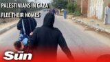 Israel – Hamas War: Palestinians in Gaza flee their homes