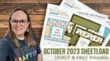 It's Time for a NEW SheetLoad of Cards! October 2023 Debut & FREE Printable #SLCTOct2023