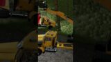 JCB Excavator to the rescue | Farming Simulator 22 #shorts #fs22 #farmingsimulator22 #simulator
