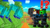 JJ and Mikey Became SWAT vs 1000 Mutant ZOMBIES in Minecraft – Maizen