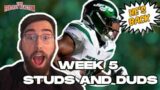 Jordan Love HATES Primetime | Fantasy Football Studs and Duds of Week 5 | The Fantasy Reaction Show