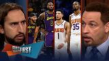 KD-Booker or LeBron-AD: Who's the better duo? Harden misses practice | NBA | FIRST THINGS FIRST
